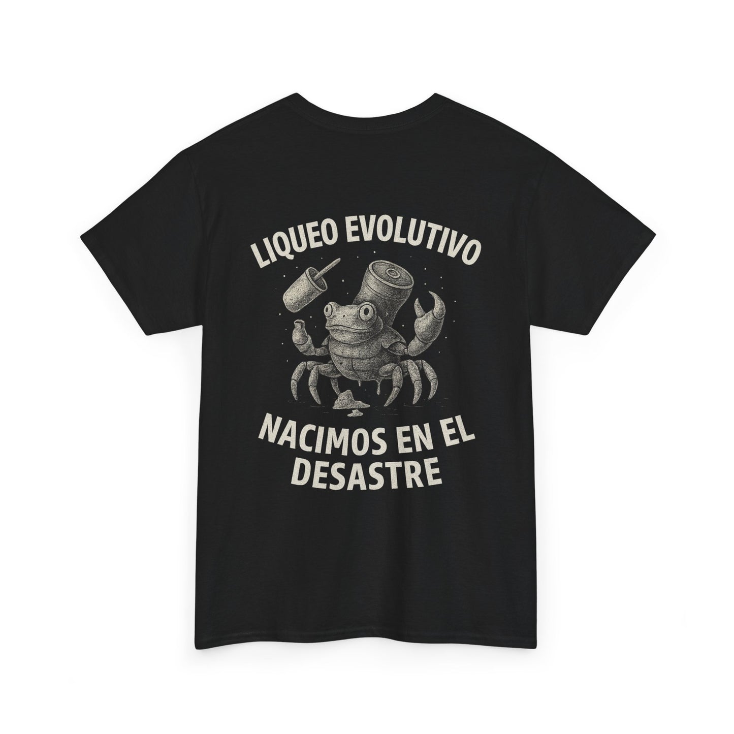 Unisex Heavy Cotton Tee: Siente El Viaje & Evolution Leak Designs, Casual Wear, Gift Ideas, Vacation Style, Unique Graphic Shirt, [...]