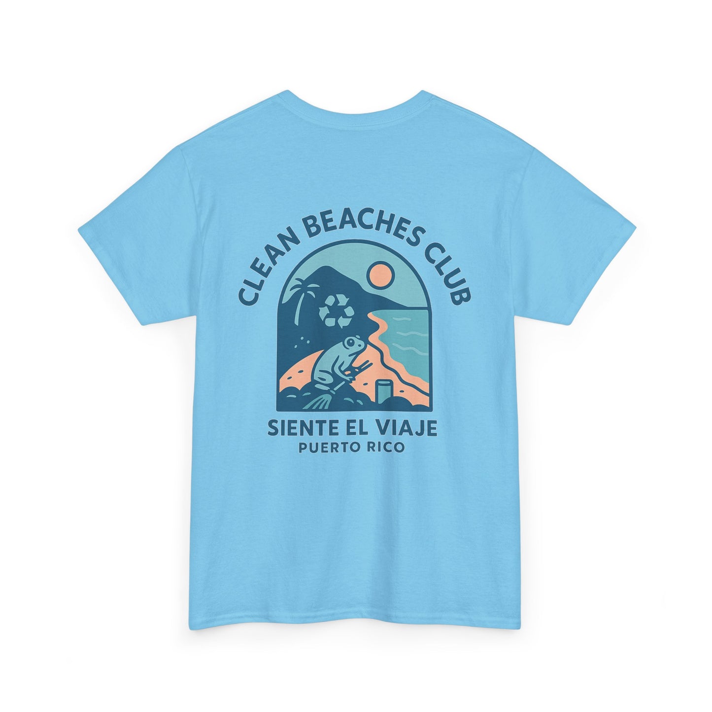 Siente El Viaje Unisex Heavy Cotton Tee, Beach Life Shirt, Eco-Friendly Tee, Vacation Apparel, Gift for Travelers, Summer Style