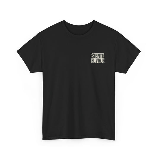Unisex Heavy Cotton Tee: Siente El Viaje & Evolution Leak Designs, Casual Wear, Gift Ideas, Vacation Style, Unique Graphic Shirt, [...]